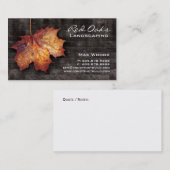 LandscapingVisitekaartje Brick Maple Leaf Visitekaartje (Voorkant / Achterkant)