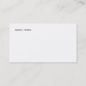 LandscapingVisitekaartje Brick Maple Leaf Visitekaartje (Achterkant)