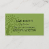 Landscapy Green Shades Tree Logo Lawn Care Visitekaartje (Achterkant)