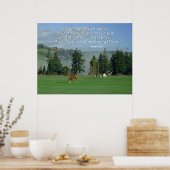 Landscene Isaiah 41:10 Afdruk Poster (Keuken)