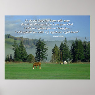 Landscene Isaiah 41:10 Afdruk Poster