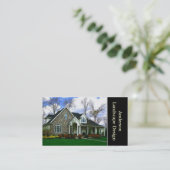 Landschaar- of landschapsontwerp visitekaartje (Staand voorkant)