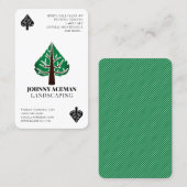 Landschafer kant schoppenspeelkaart visitekaartje (Voorkant / Achterkant)