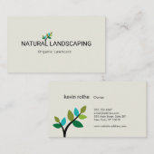 Landschafer Landscaping Green Leaves Plant Visitekaartje (Voorkant / Achterkant)