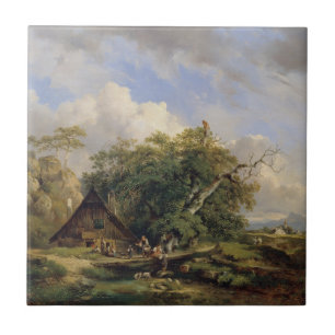 Landschaft bei Gutenstein - Dominik Schufried Tegeltje