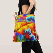 Landschaft in Regenbogenfarben Tote Bag (Dichtbij)