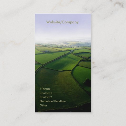 Landschap 001 visitekaartje (Voorkant)