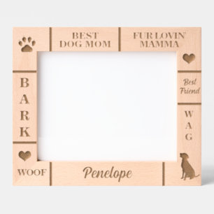Landschap 10x8 BESTE Hond MOM Ooit Aangepaste Naam Gegraveerde Lijstjes