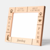 Landschap 10x8 BESTE Kat MOM Ooit Aangepaste Naam Gegraveerde Lijstjes (Links)