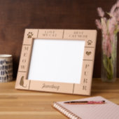 Landschap 10x8 BESTE Kat MOM Ooit Aangepaste Naam Gegraveerde Lijstjes (Links)