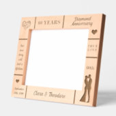 Landschap 10x8 Diamond 60e bruiloft Jubileum Gegraveerde Lijstjes (Links)