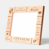 Landschap 10x8 Nieuwe Baby Gepersonaliseerd Gegraveerde Lijstjes (Links)