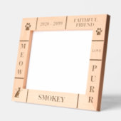 Landschap 10x8 Pet Memorial Angel Cat Naam Jaar Gegraveerde Lijstjes (Links)