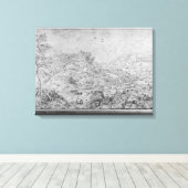 Landschap, 1553 canvas afdruk (Insitu (Houten vloer))