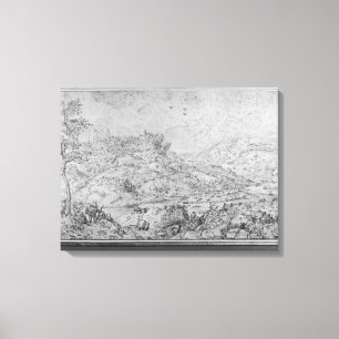 Landschap, 1553 canvas afdruk