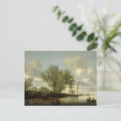 Landschap, 1645 briefkaart (Staand voorkant)