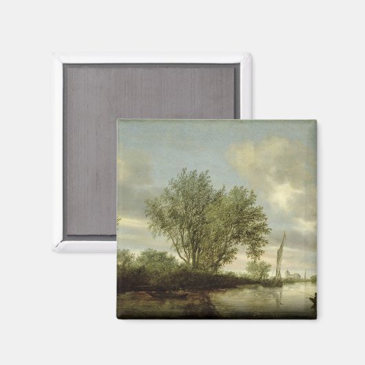 Landschap, 1645 magneet (Voorkant / Achterkant)