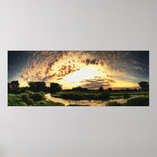 Landschap 16 cmyk poster