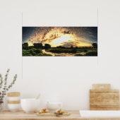 Landschap 16 cmyk poster (Keuken)