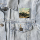 Landschap, 1758 vierkante button 5,1 cm (In situ)