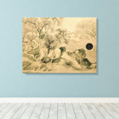 Landschap, 1771 canvas afdruk (Insitu (Houten vloer))