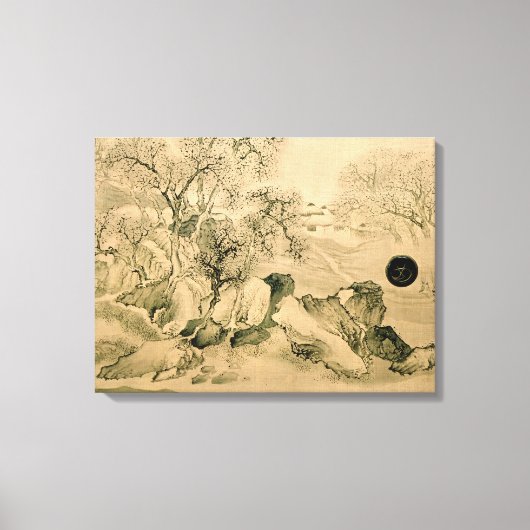 Landschap, 1771 canvas afdruk (Voorkant)