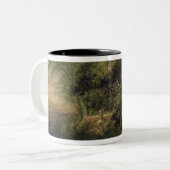 Landschap, 1827 tweekleurige koffiemok (Voorkant links)