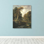 Landschap, 1850 canvas afdruk (Insitu (Houten vloer))