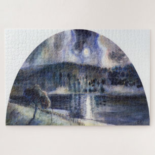 Landschap (1890) door Camille Pissarro Legpuzzel