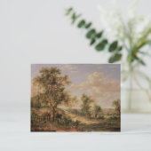 Landschap, 19e eeuw briefkaart (Staand voorkant)