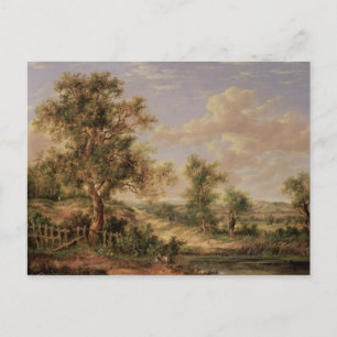 Landschap, 19e eeuw briefkaart