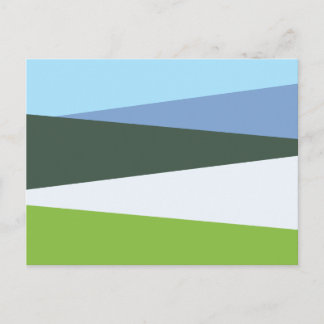 Landschap 1 Abstracte Kunst Briefkaart