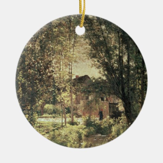 Landschap 2 keramisch ornament (Voorkant)