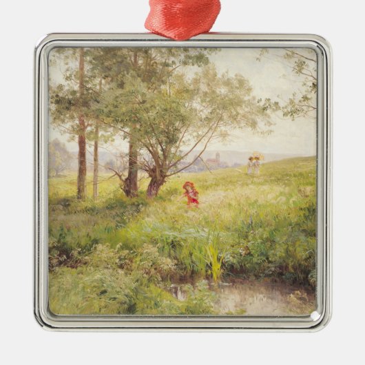 Landschap 3 metalen ornament (Voorkant)