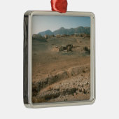 Landschap 3 metalen ornament (Rechts)