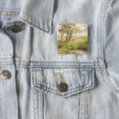 Landschap 3 vierkante button 5,1 cm (In situ)