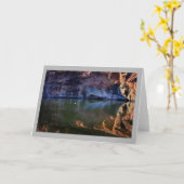 Landschap 49 Zonnige de rivier witte eend van Kaart (Gele Bloem)