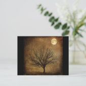 landschap-680226 DARK BROWN BACKGROUND BLACK TREE  Briefkaart (Staand voorkant)