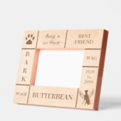 Landschap 6x4 Pet Memorial Angel Dog Naam Jaar Gegraveerde Lijstjes (Links)