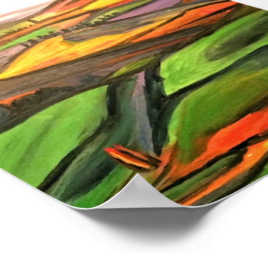 Landschap 6x6 poster (Hoek)