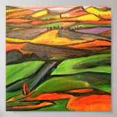 Landschap 6x6 poster (Voorkant)