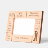 Landschap 7x5 Diamond 60e bruiloft Jubileum Gegraveerde Lijstjes (Links)