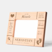 Landschap 7x5 Nieuwe Baby Gepersonaliseerd Gegraveerde Lijstjes (Links)