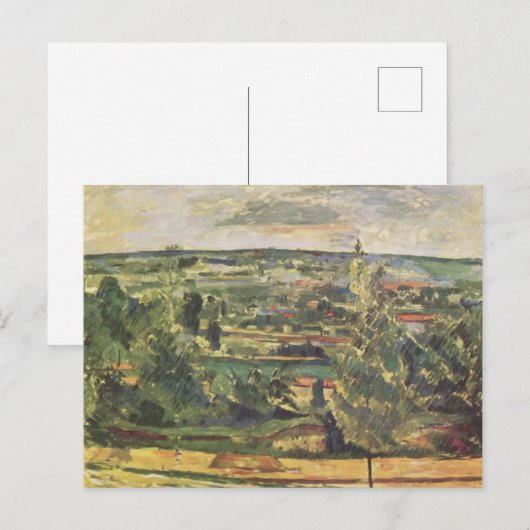 Landschap aan de Jas-de-Bouffan - Paul Cezanne Briefkaart (Voorkant / Achterkant)