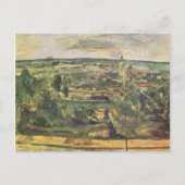 Landschap aan de Jas-de-Bouffan - Paul Cezanne Briefkaart (Voorkant)