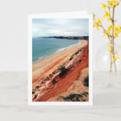 Landschap aan het strand in Portugal Kaart (Gele Bloem)