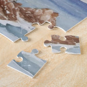 Landschap aan zee in de zomer legpuzzel (Zijkant)