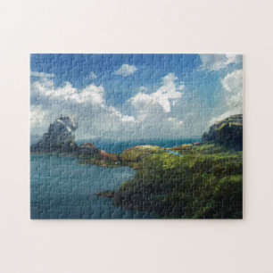 Landschap aangepaste foto-puzzel legpuzzel