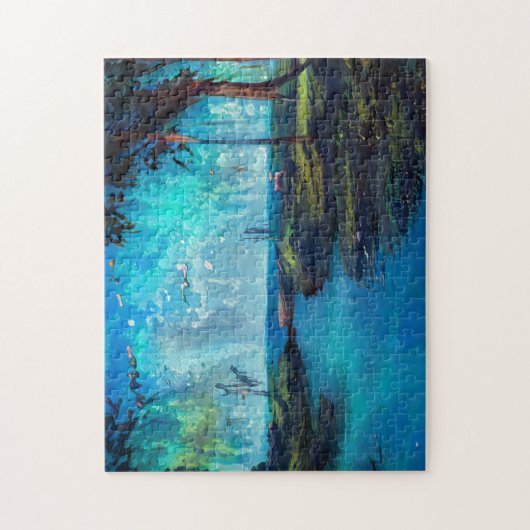 Landschap aangepaste foto-puzzel legpuzzel (Verticaal)