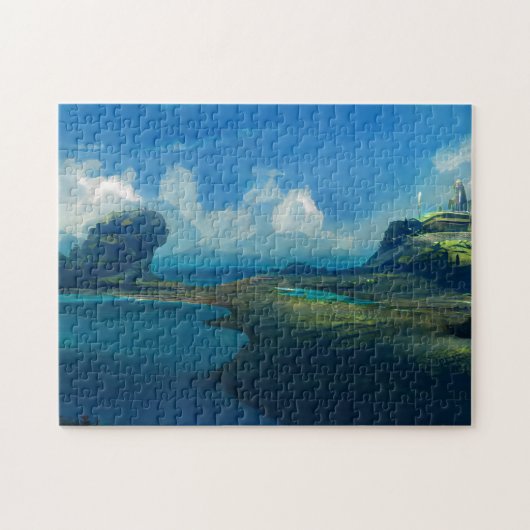 Landschap aangepaste foto-puzzel legpuzzel (Horizontaal)